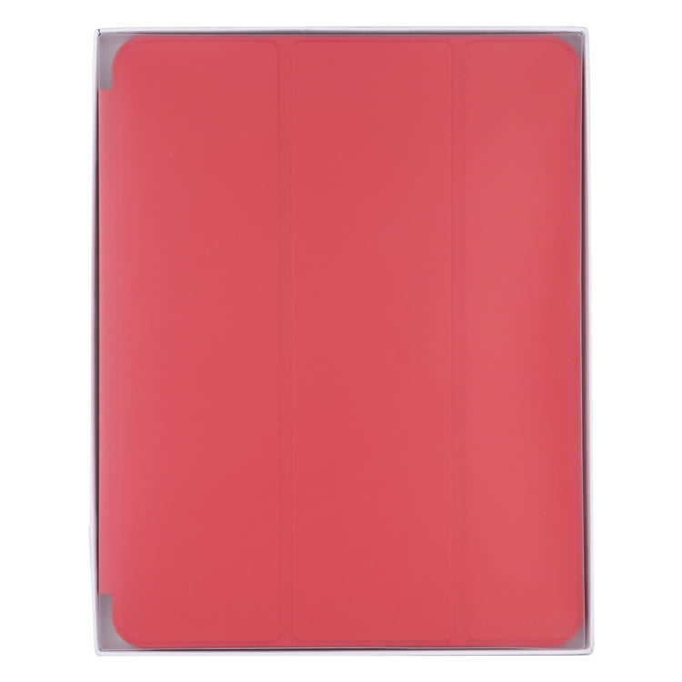 For iPad Pro 12.9 inch (2020/2021) 3-fold Horizontal Flip Smart Leather Tablet Case with Sleep / Wake-up Function & Holder(Red) - iPad Pro 12.9 (2022/2021) Cases by buy2fix | Online Shopping UK | buy2fix