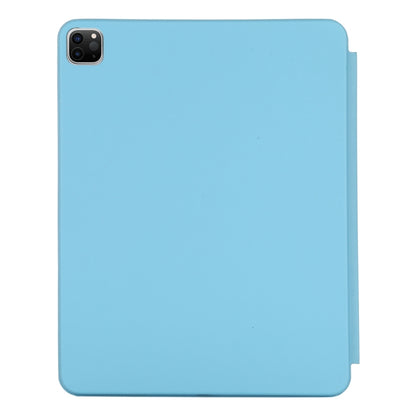 For iPad Pro 12.9 inch (2020/2021) 3-fold Horizontal Flip Smart Leather Tablet Case with Sleep / Wake-up Function & Holder(Blue) - iPad Pro 12.9 (2022/2021) Cases by buy2fix | Online Shopping UK | buy2fix