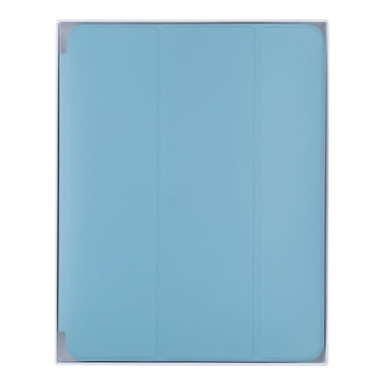For iPad Pro 12.9 inch (2020/2021) 3-fold Horizontal Flip Smart Leather Tablet Case with Sleep / Wake-up Function & Holder(Blue) - iPad Pro 12.9 (2022/2021) Cases by buy2fix | Online Shopping UK | buy2fix