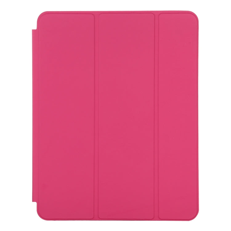 For iPad Pro 12.9 inch (2020/2021) 3-fold Horizontal Flip Smart Leather Tablet Case with Sleep / Wake-up Function & Holder(Rose Red) - iPad Pro 12.9 (2022/2021) Cases by buy2fix | Online Shopping UK | buy2fix