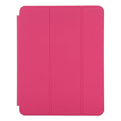 For iPad Pro 12.9 inch (2020/2021) 3-fold Horizontal Flip Smart Leather Tablet Case with Sleep / Wake-up Function & Holder(Rose Red) - iPad Pro 12.9 (2022/2021) Cases by buy2fix | Online Shopping UK | buy2fix