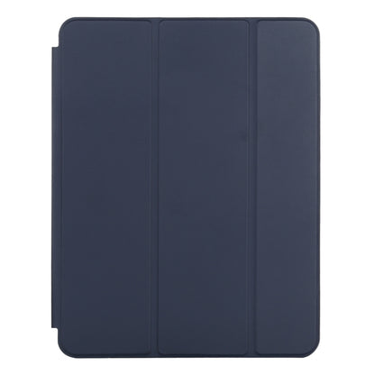 For iPad Pro 12.9 inch (2020/2021) 3-fold Horizontal Flip Smart Leather Tablet Case with Sleep / Wake-up Function & Holder(Dark Blue) - iPad Pro 12.9 (2022/2021) Cases by buy2fix | Online Shopping UK | buy2fix