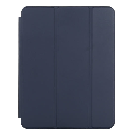 For iPad Pro 12.9 inch (2020/2021) 3-fold Horizontal Flip Smart Leather Tablet Case with Sleep / Wake-up Function & Holder(Dark Blue) - iPad Pro 12.9 (2022/2021) Cases by buy2fix | Online Shopping UK | buy2fix