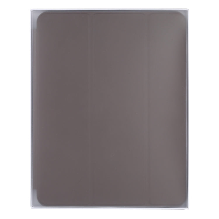 For iPad Pro 12.9 inch (2020/2021) 3-fold Horizontal Flip Smart Leather Tablet Case with Sleep / Wake-up Function & Holder(Brown) - iPad Pro 12.9 (2022/2021) Cases by buy2fix | Online Shopping UK | buy2fix
