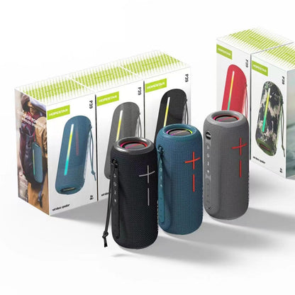 HOPESTAR P39 Outdoor Waterproof RGB Light Wireless Bluetooth Speaker(Red) - Waterproof Speaker by HOPESTAR | Online Shopping UK | buy2fix