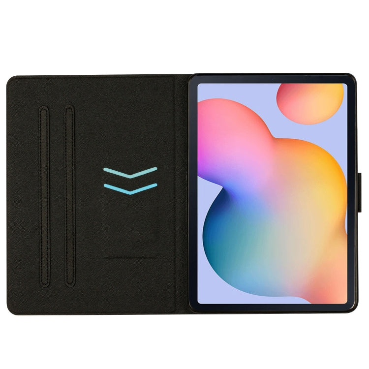 For Samsung Galaxy Tab S6 Lite P610 Marble Pattern Smart Leather Tablet Case(Pink Blue) by buy2fix