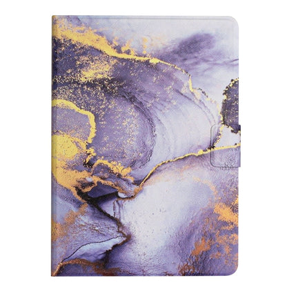 For Samsung Galaxy Tab A7 Lite T220 Marble Pattern Smart Leather Tablet Case(Purple) by buy2fix