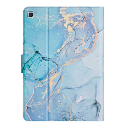For Samsung Galaxy Tab A7 Lite T220 Marble Pattern Smart Leather Tablet Case(Blue) by buy2fix