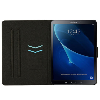 For Samsung Galaxy Tab A 10.1 T580 Marble Pattern Smart Leather Tablet Case(Splicing Marble) by buy2fix