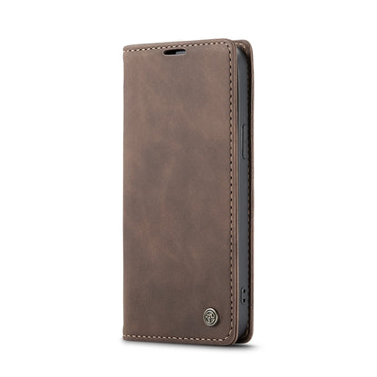 For iPhone 14 Pro CaseMe-013 Multifunctional Retro Frosted Leather Phone Case(Coffee) - iPhone 14 Pro Cases by CaseMe | Online Shopping UK | buy2fix