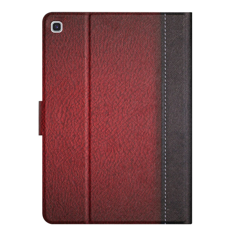 For Samsung Galaxy Tab A7 Lite T220 Stitching Solid Color Smart Leather Tablet Case(Red) by buy2fix