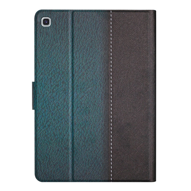 For Samsung Galaxy Tab A7 Lite T220 Stitching Solid Color Smart Leather Tablet Case(Green) by buy2fix