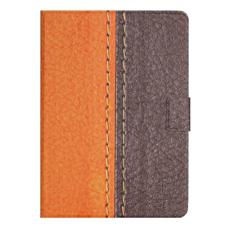 For Samsung Galaxy Tab A 10.1 2019 T510 Stitching Solid Color Smart Leather Tablet Case(Orange) by buy2fix