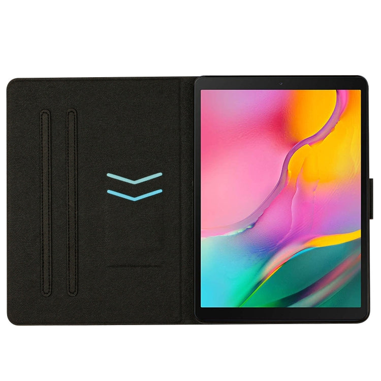 For Samsung Galaxy Tab A 10.1 2019 T510 Stitching Solid Color Smart Leather Tablet Case(Grey) by buy2fix