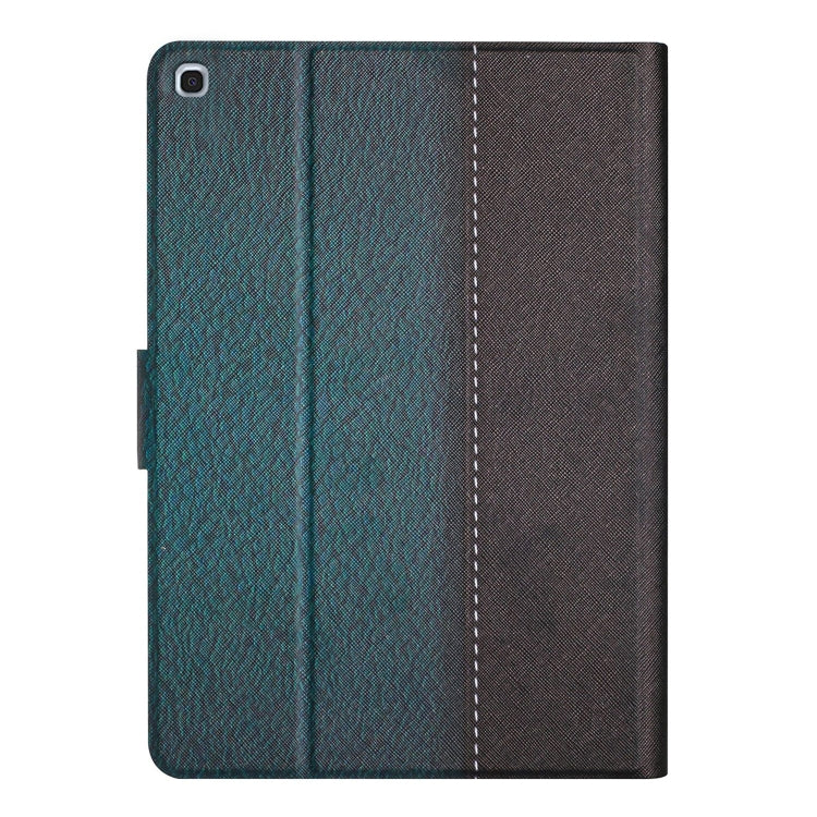 For Samsung Galaxy Tab A 10.1 2019 T510 Stitching Solid Color Smart Leather Tablet Case(Green) by buy2fix
