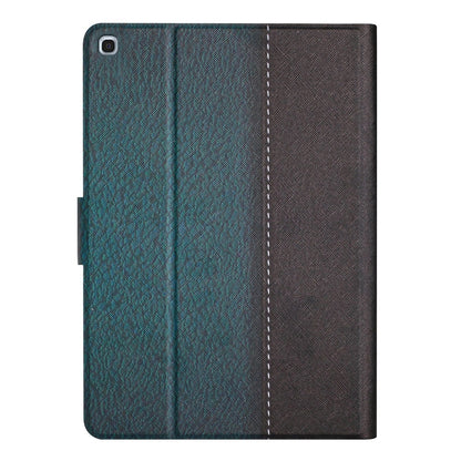 For Samsung Galaxy Tab A 10.1 2019 T510 Stitching Solid Color Smart Leather Tablet Case(Green) by buy2fix