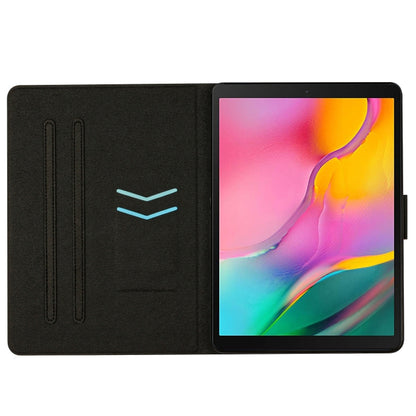 For Samsung Galaxy Tab A 10.1 2019 T510 Stitching Solid Color Smart Leather Tablet Case(Green) by buy2fix