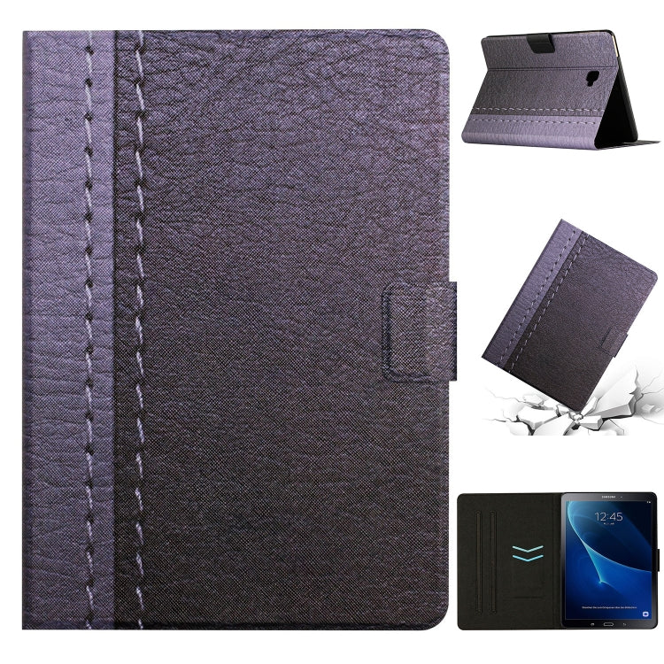 For Samsung Galaxy Tab A 10.1 T580 Stitching Solid Color Smart Leather Tablet Case(Grey) by buy2fix