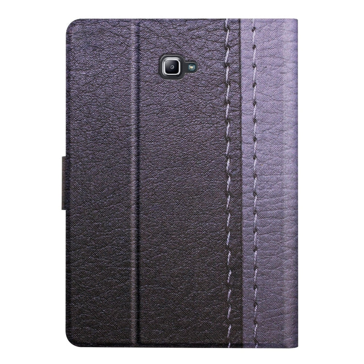 For Samsung Galaxy Tab A 10.1 T580 Stitching Solid Color Smart Leather Tablet Case(Grey) by buy2fix