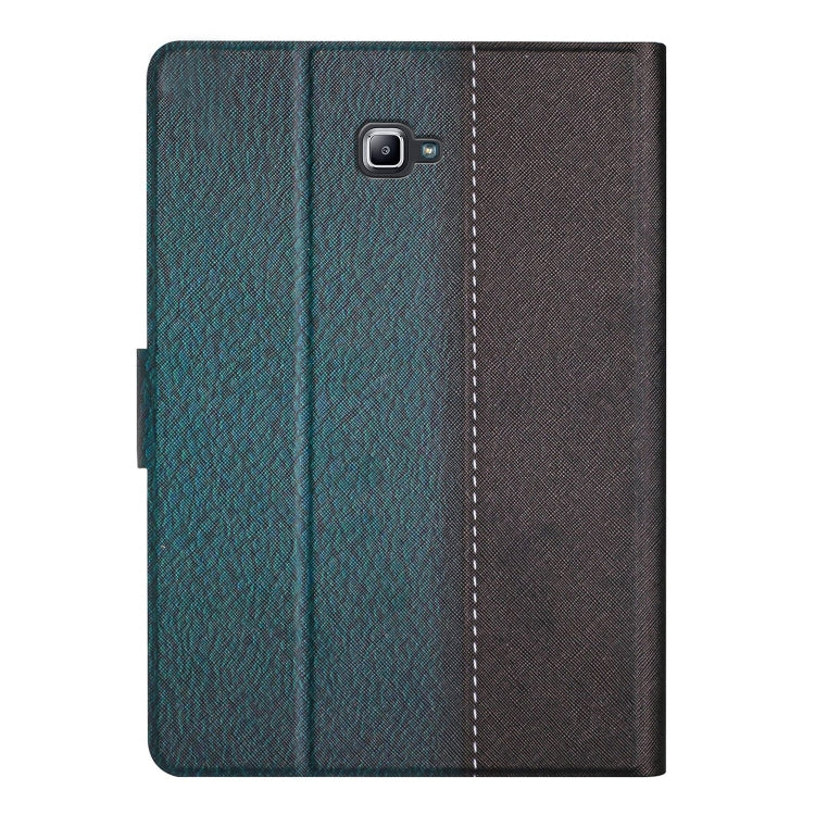 For Samsung Galaxy Tab A 10.1 T580 Stitching Solid Color Smart Leather Tablet Case(Green) by buy2fix