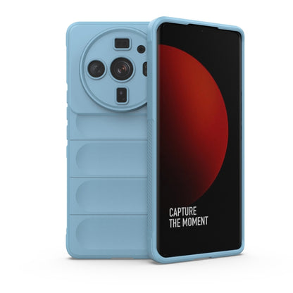 For Xiaomi 12S Ultra Magic Shield TPU + Flannel Phone Case(Light Blue) by buy2fix