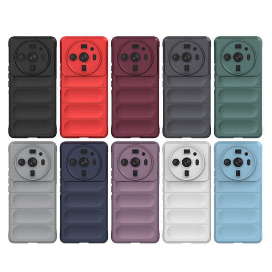 For Xiaomi 12S Ultra Magic Shield TPU + Flannel Phone Case(Light Blue) by buy2fix