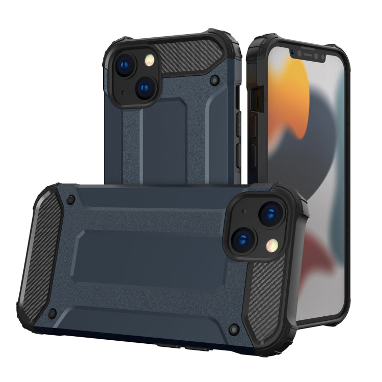 For iPhone 14 Plus Magic Armor TPU Phone Case (Navy Blue) by buy2fix