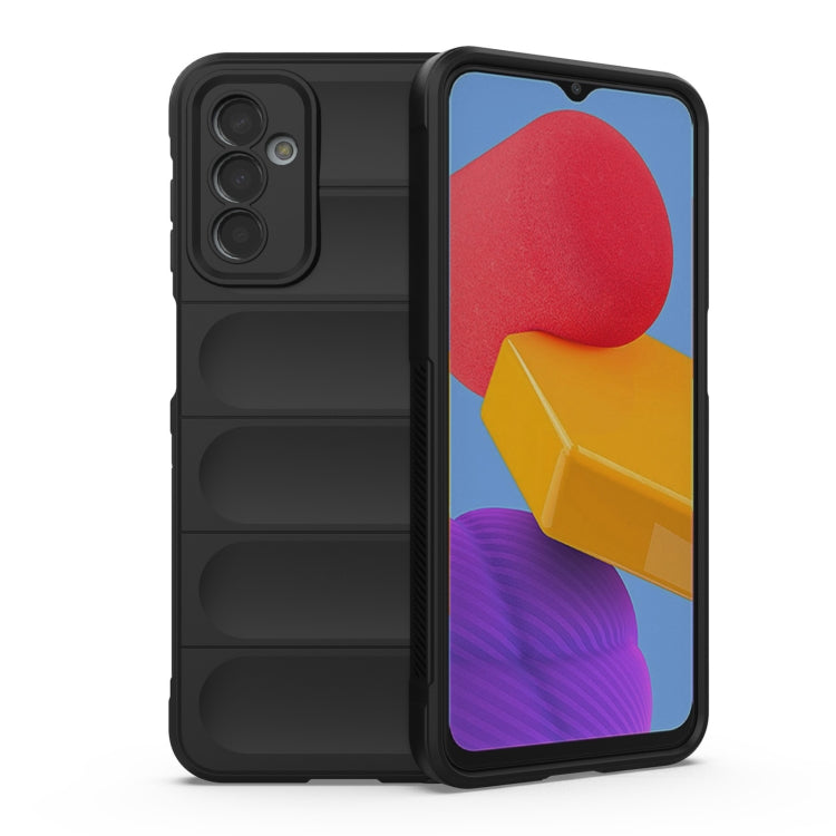 For Samsung Galaxy M13 4G Magic Shield TPU + Flannel Phone Case(Black) by buy2fix