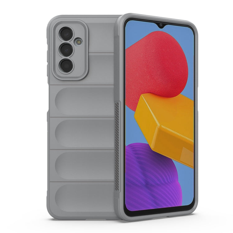 For Samsung Galaxy M13 4G Magic Shield TPU + Flannel Phone Case(Grey) by buy2fix