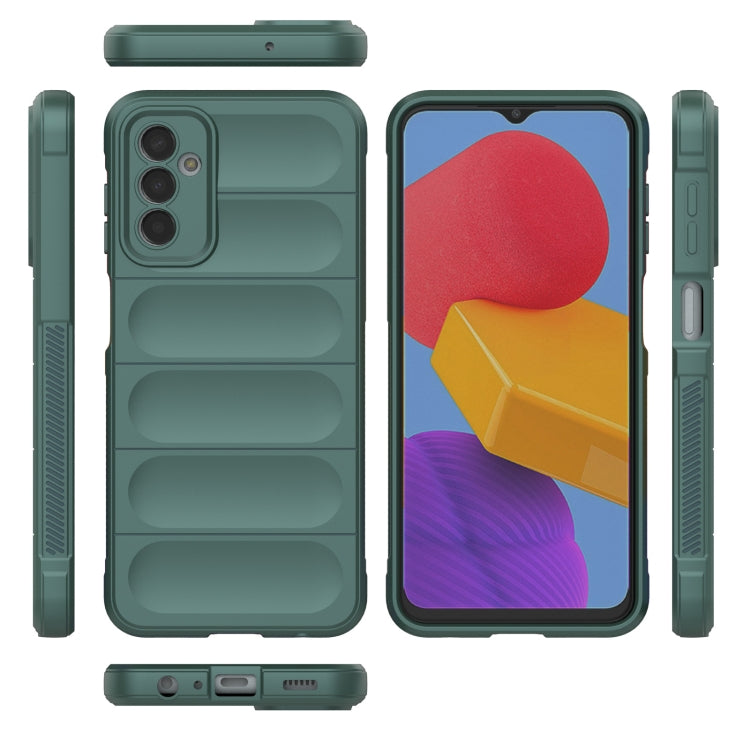 For Samsung Galaxy M13 4G Magic Shield TPU + Flannel Phone Case(Grey) by buy2fix