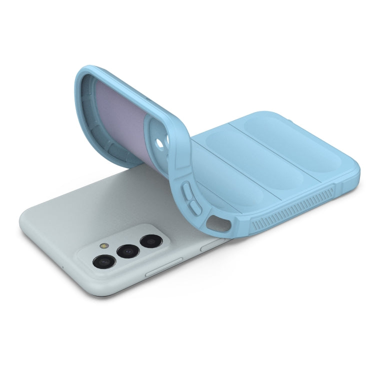 For Samsung Galaxy M13 4G Magic Shield TPU + Flannel Phone Case(Grey) by buy2fix