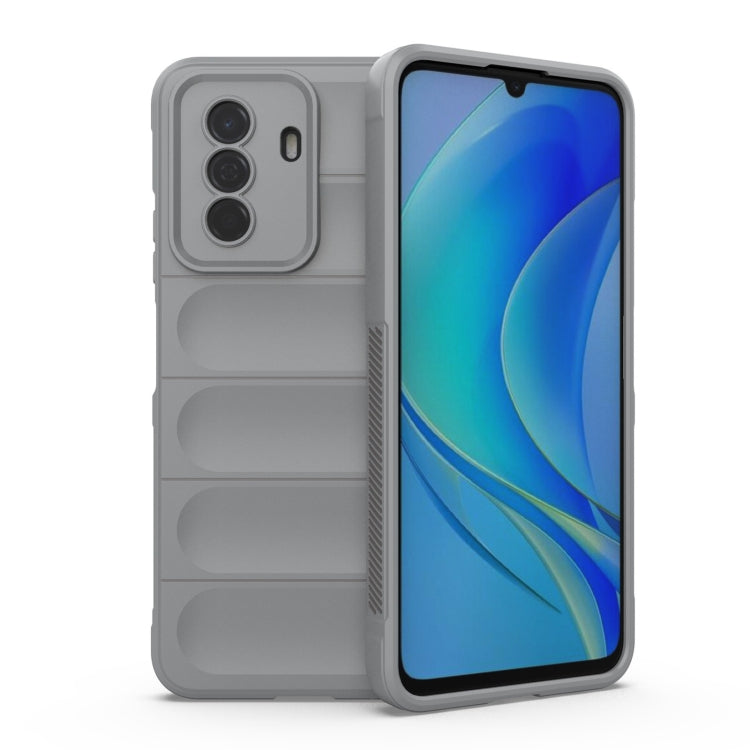 For Huawei Enjoy 50 4G / Nova Y70 Magic Shield TPU + Flannel Phone Case(Grey) - Huawei Cases by buy2fix | Online Shopping UK | buy2fix