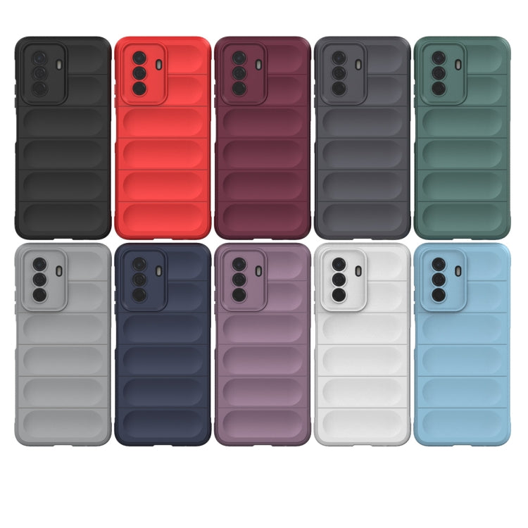 For Huawei Enjoy 50 4G / Nova Y70 Magic Shield TPU + Flannel Phone Case(Light Blue) - Huawei Cases by buy2fix | Online Shopping UK | buy2fix