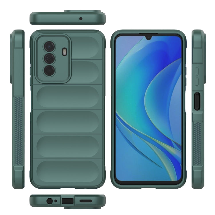 For Huawei Enjoy 50 4G / Nova Y70 Magic Shield TPU + Flannel Phone Case(Grey) - Huawei Cases by buy2fix | Online Shopping UK | buy2fix