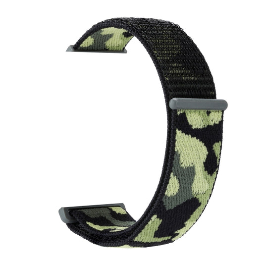 Nylon Loop Watch Band For Apple Watch Ultra 49mm&Watch Ultra 2 49mm / Series 9&8&7 45mm / SE 3&SE 2&6&SE&5&4 44mm / 3&2&1 42mm(Army Green Camouflage) by buy2fix