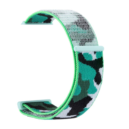 Nylon Loop Watch Band For  Apple Watch Ultra 49mm&Watch Ultra 2 49mm / Series 9&8&7 45mm / SE 3&SE 2&6&SE&5&4 44mm / 3&2&1 42mm(Dark Green Camouflage) - Watch Bands by buy2fix | Online Shopping UK | buy2fix