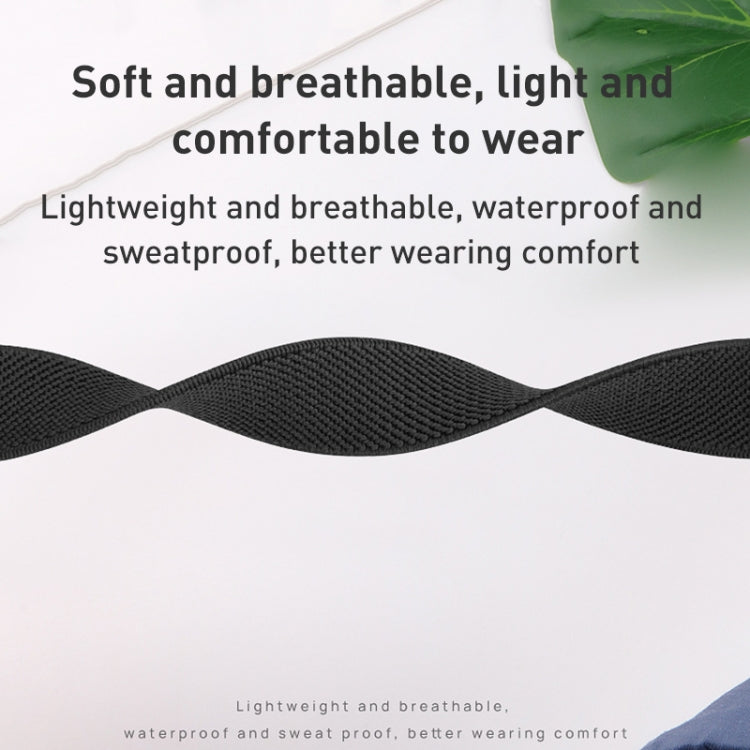 Small Waist Nylon Watch Band For Apple Watch Ultra 49mm&Watch Ultra 2 49mm / Series 9&8&7 45mm / SE 3&SE 2&6&SE&5&4 44mm / 3&2&1 42mm(Dark Grey) by buy2fix