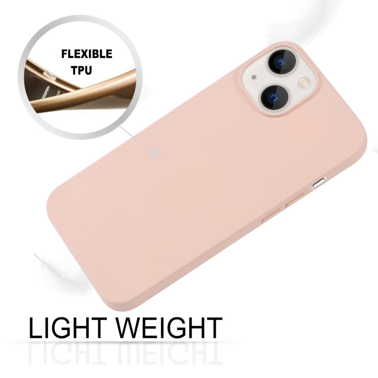 For iPhone 14 GOOSPERY SOFT FEELING Liquid TPU Phone Case (Light Pink) - iPhone 14 Cases by GOOSPERY | Online Shopping UK | buy2fix