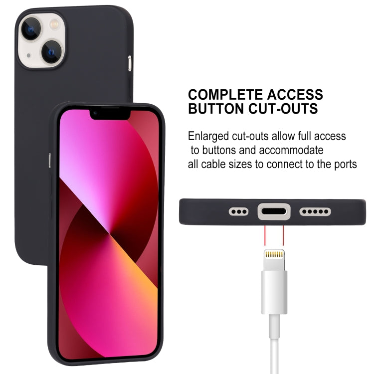 For iPhone 14 Plus GOOSPERY SOFT FEELING Liquid TPU Phone Case (Black) - iPhone 14 Plus Cases by GOOSPERY | Online Shopping UK | buy2fix