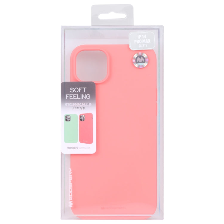 For iPhone 14 Pro Max GOOSPERY SOFT FEELING Liquid TPU Phone Case (Pink) - iPhone 14 Pro Max Cases by GOOSPERY | Online Shopping UK | buy2fix
