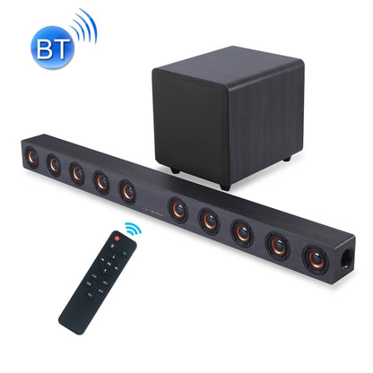 D90 Home Theater Audio Echo Wall Soundbar Subwoofer Bluetooth Audio(Light Grey) - Desktop Speaker by buy2fix | Online Shopping UK | buy2fix