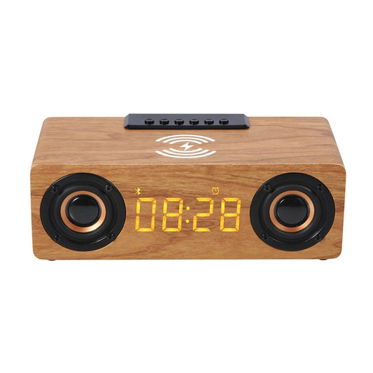 K1 Multifunctional Desktop Wooden Bluetooth Speaker Wireless Loudspeaker(Yellow) - Desktop Speaker by buy2fix | Online Shopping UK | buy2fix