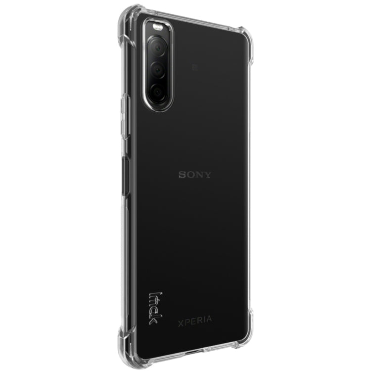 For Sony Xperia 10 II IMAK All-inclusive Shockproof Airbag TPU Protective Case, with Screen Protector(Transparent) - Sony Cases by imak | Online Shopping UK | buy2fix
