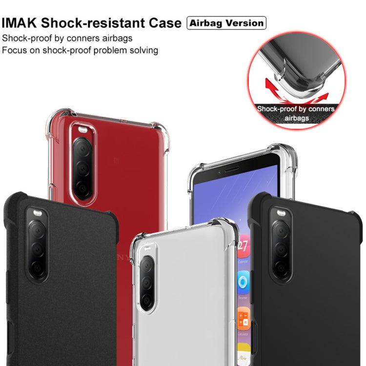 For Sony Xperia 10 II IMAK All-inclusive Shockproof Airbag TPU Protective Case, with Screen Protector(Transparent) - Sony Cases by imak | Online Shopping UK | buy2fix