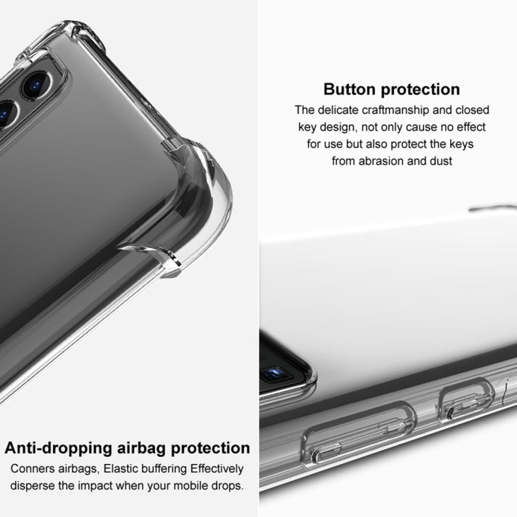 For Sony Xperia 10 II IMAK All-inclusive Shockproof Airbag TPU Protective Case, with Screen Protector(Transparent) - Sony Cases by imak | Online Shopping UK | buy2fix