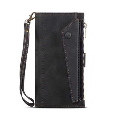 For iPhone 14 Retro Frosted RFID Flip Leather Phone Case (Black) - iPhone 14 Cases by buy2fix | Online Shopping UK | buy2fix