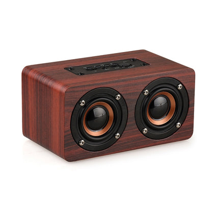 W5+ Wooden Wireless Bluetooth Speaker(Mahogany) - Desktop Speaker by buy2fix | Online Shopping UK | buy2fix