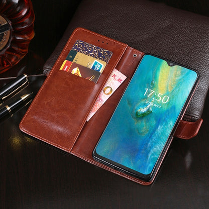 For Cubot P30 idewei Crazy Horse Texture Horizontal Flip Leather Case with Holder & Card Slots & Wallet(Rose Red) - More Brand by idewei | Online Shopping UK | buy2fix