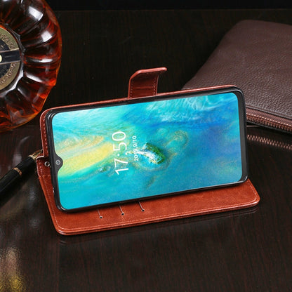 For Cubot P30 idewei Crazy Horse Texture Horizontal Flip Leather Case with Holder & Card Slots & Wallet(Rose Red) - More Brand by idewei | Online Shopping UK | buy2fix