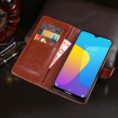 For Doogee X90 idewei Crazy Horse Texture Horizontal Flip Leather Case with Holder & Card Slots & Wallet(Brown) - More Brand by idewei | Online Shopping UK | buy2fix